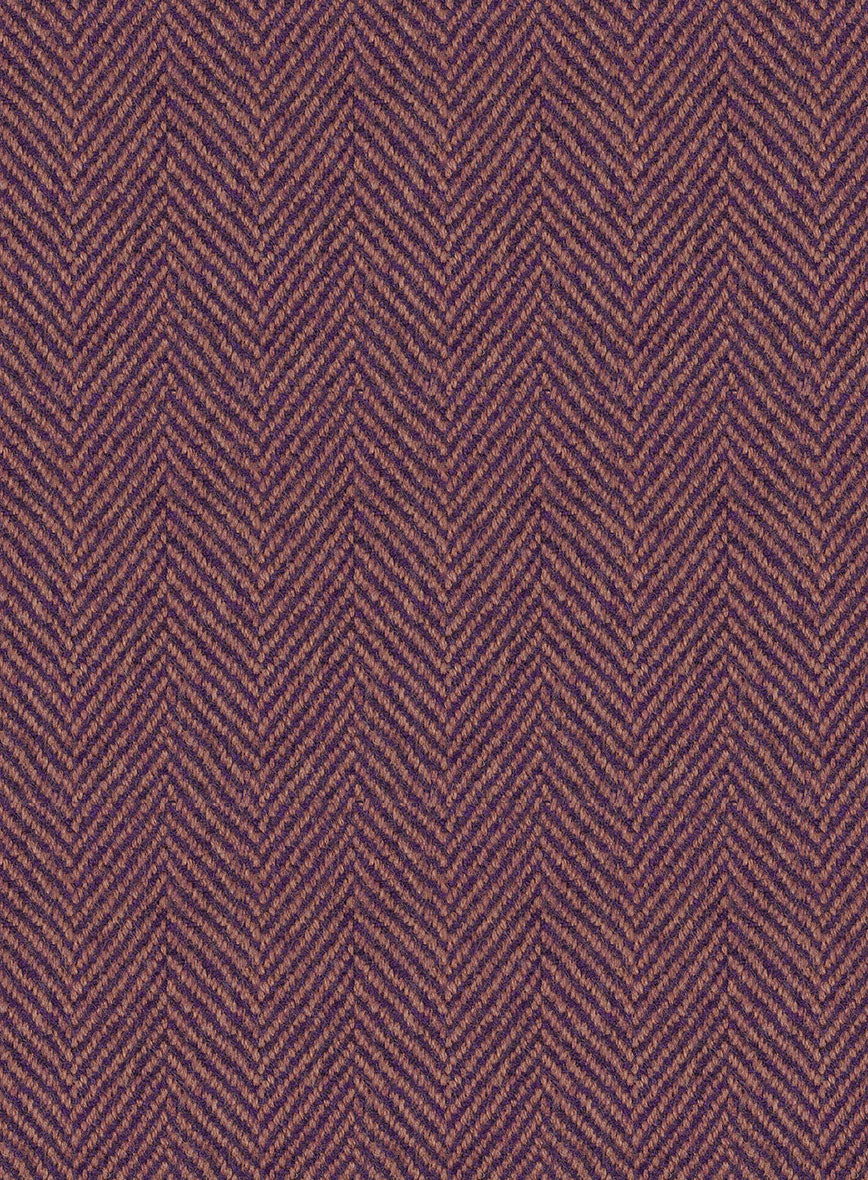 Highlander Purple Herringbone Tweed Pants - StudioSuits