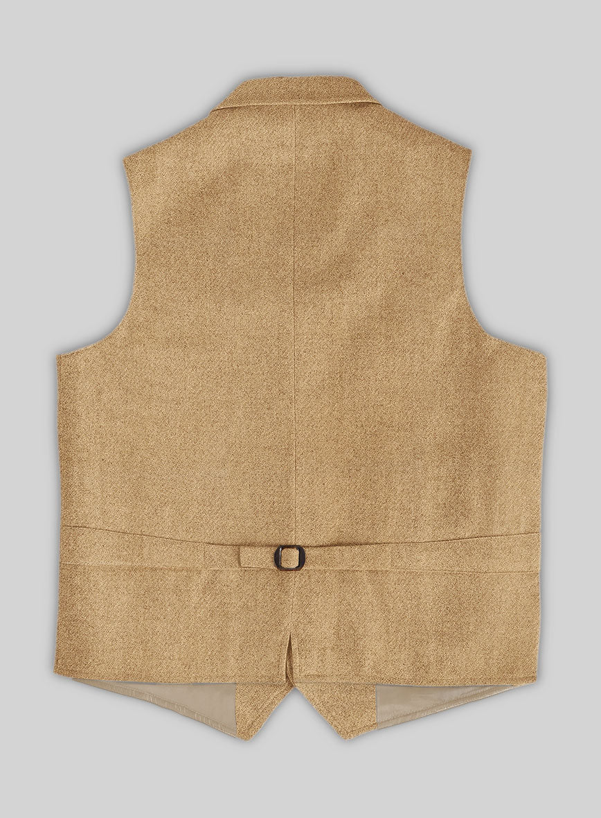 Highlander Sahara Beige Tweed Hunting Vest - StudioSuits
