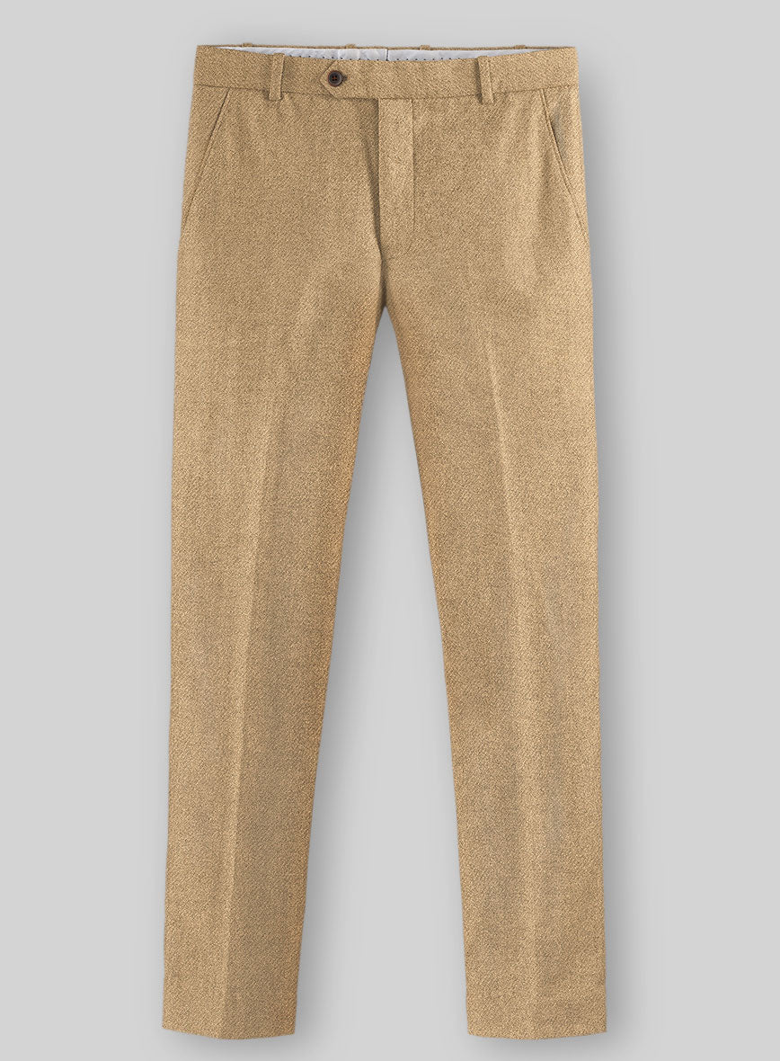 Highlander Sahara Beige Tweed Pants - StudioSuits