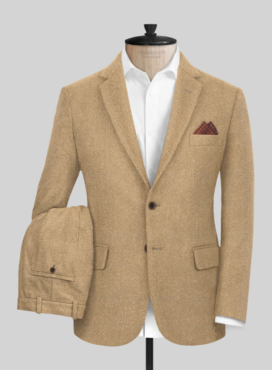 Highlander Sahara Beige Tweed Suit - StudioSuits