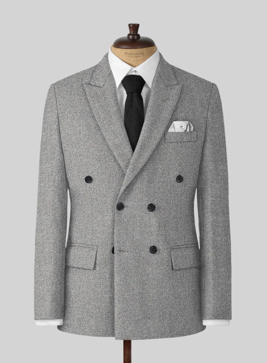 Highlander Steel Gray Tweed Suit - StudioSuits