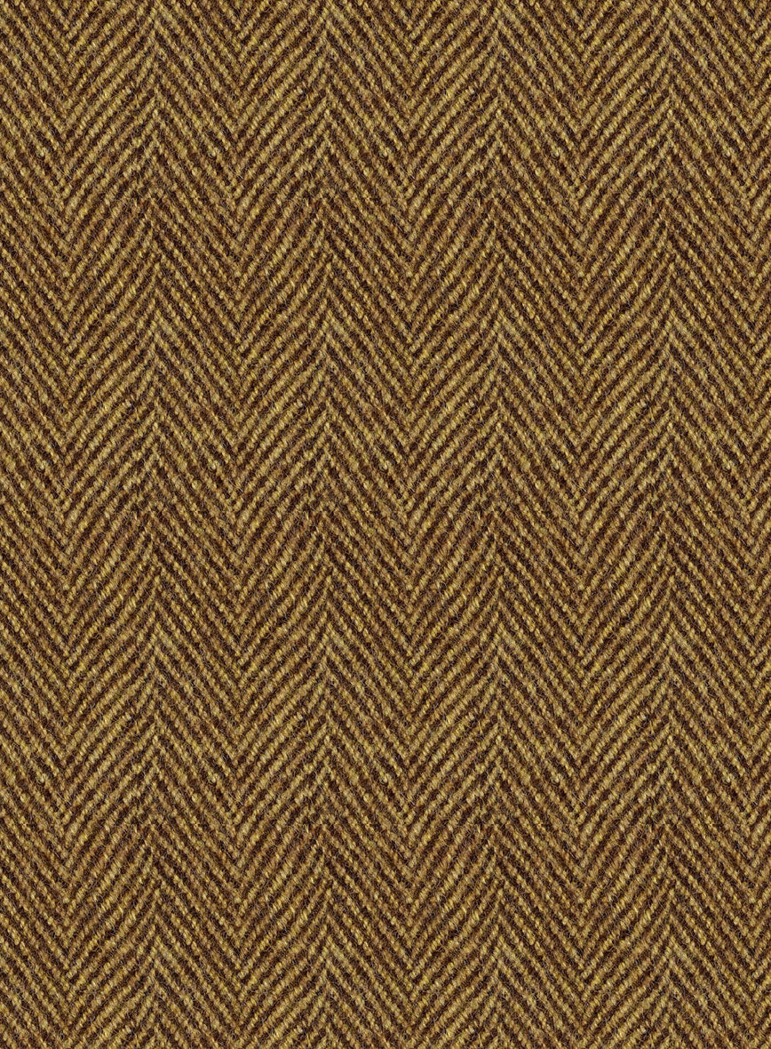 Highlander Tan Herringbone Tweed Jacket - StudioSuits