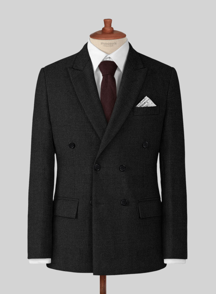 Highlander Black Tweed Suit - StudioSuits