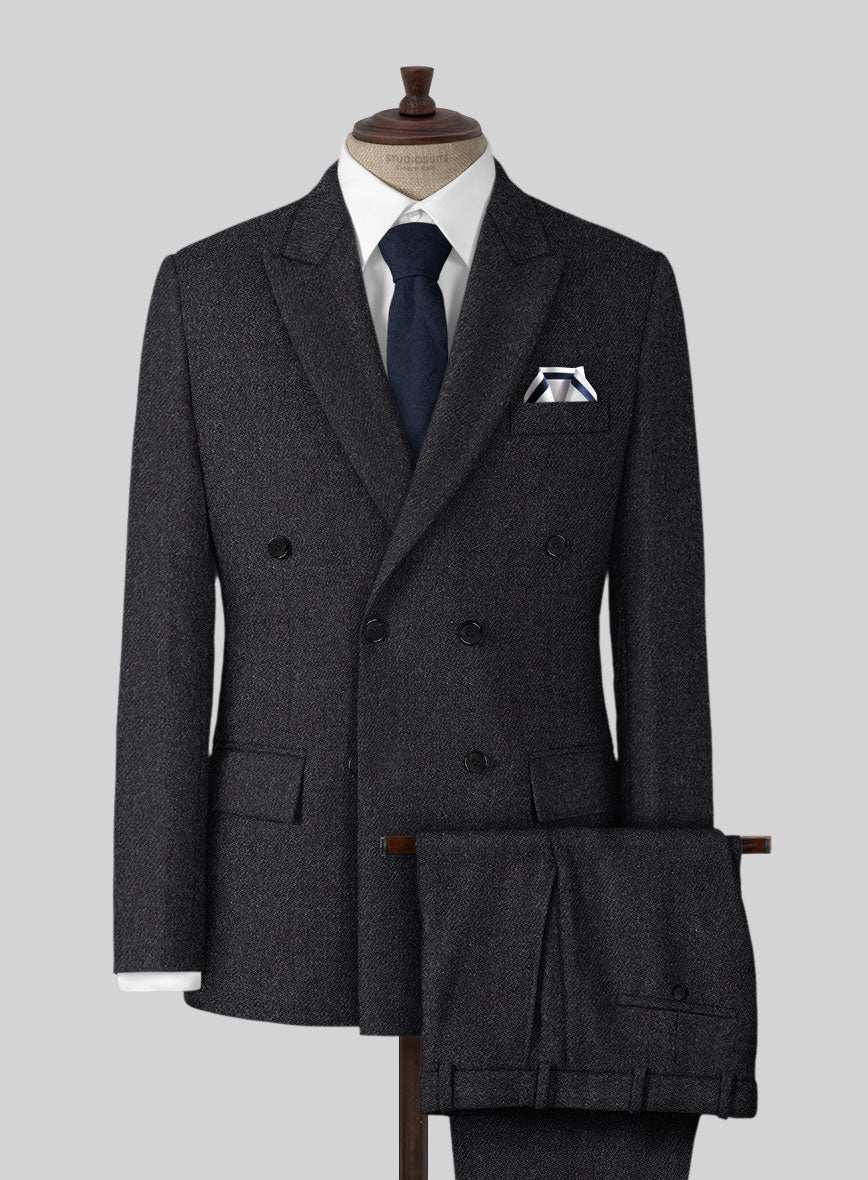 Highlander Charcoal Tweed Suit - StudioSuits