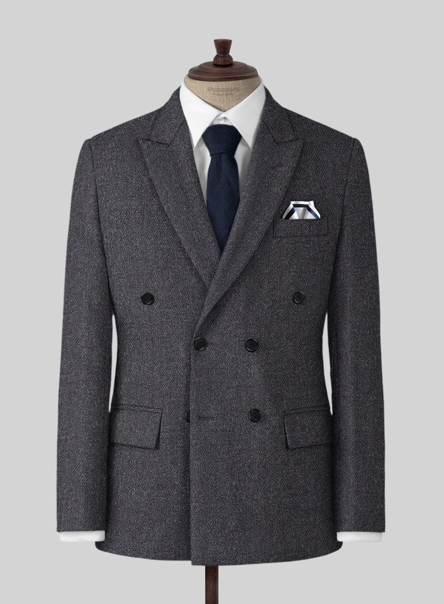 Highlander Charcoal Tweed Suit - StudioSuits