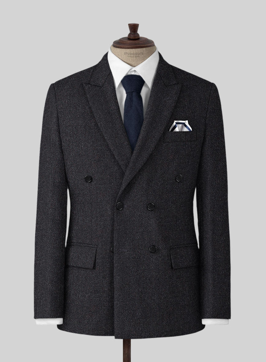 Highlander Charcoal Tweed Suit - StudioSuits