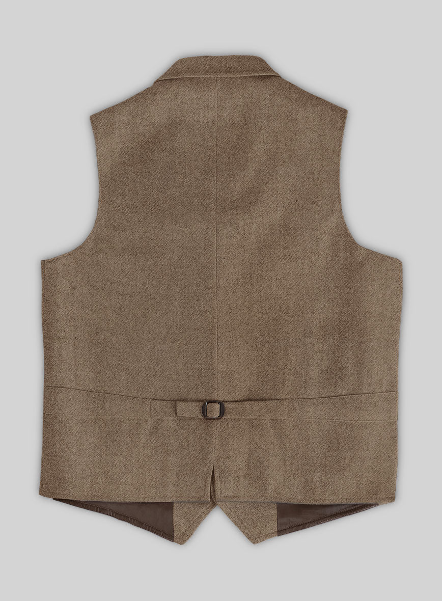 Highlander Light Tobacco Tweed Hunting Vest - StudioSuits