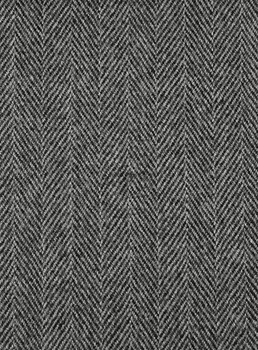 Highlander Gray Herringbone Tweed Jacket - StudioSuits
