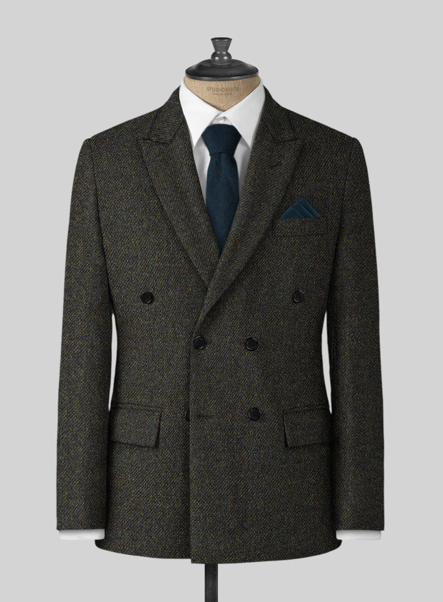 Highlander Heavy Heritage Green Tweed Jacket - StudioSuits