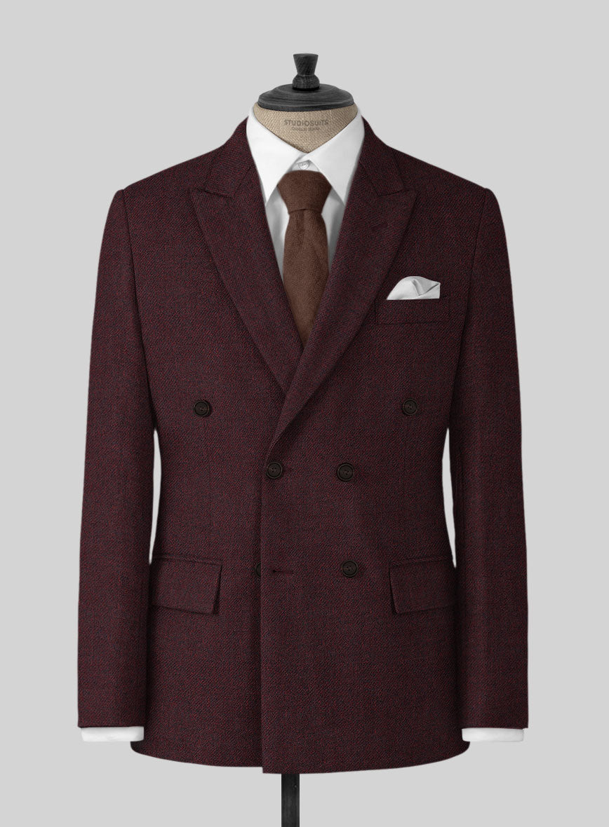 Highlander Sangria Tweed Suit - StudioSuits