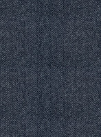 Highlander Heavy Blue Herringbone Tweed Jacket - StudioSuits