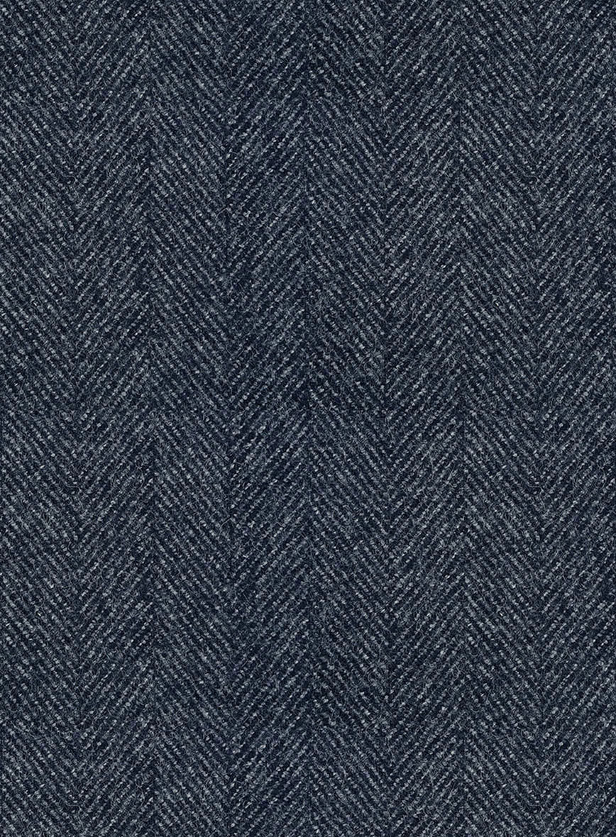 Highlander Heavy Blue Herringbone Tweed Suit - StudioSuits