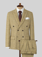 Highlander Heavy Beige Herringbone Tweed Suit - StudioSuits