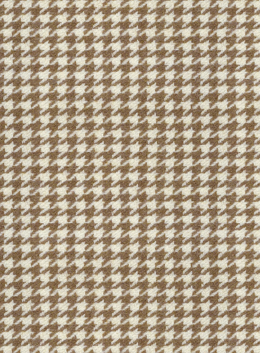Houndstooth Beige Tweed Jacket - StudioSuits