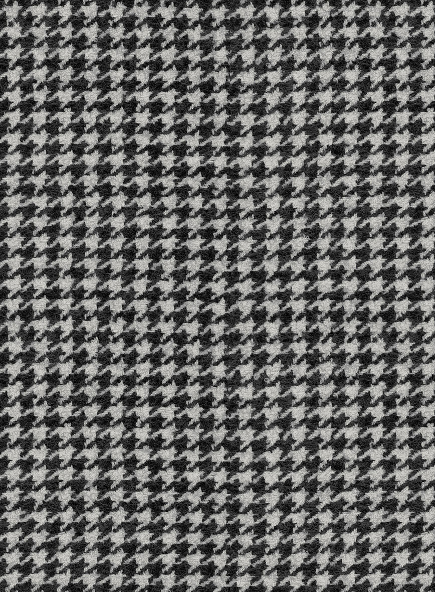 Houndstooth Black Tweed Jacket - StudioSuits