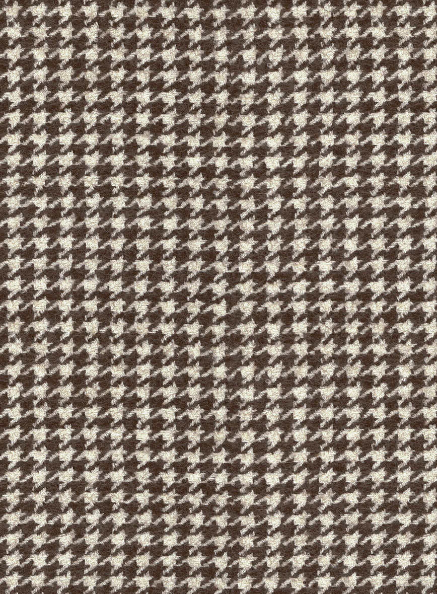 Houndstooth Brown Tweed Jacket - StudioSuits