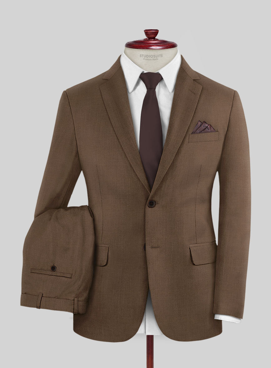 Huddersfield Stretch Brown Wool Suit