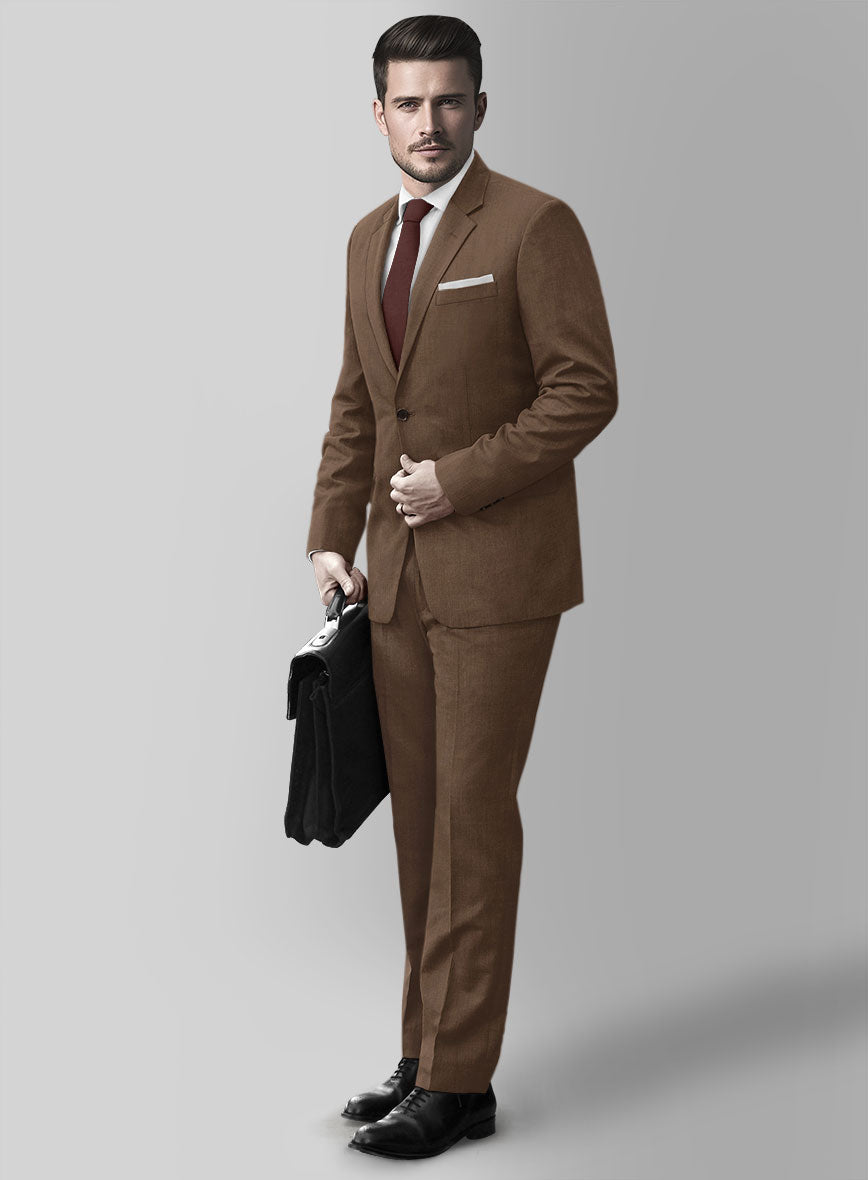Huddersfield Stretch Brown Wool Suit