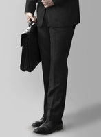 Huddersfield Stretch Charcoal Wool Pants - StudioSuits