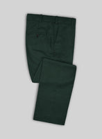 Huddersfield Stretch Emerald Green Wool Pants - StudioSuits