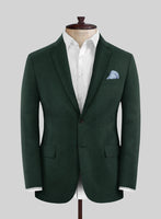 Huddersfield Stretch Emerald Green Wool Suit - StudioSuits