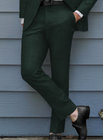 Huddersfield Stretch Emerald Green Wool Suit - StudioSuits