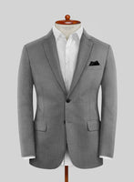 Huddersfield Stretch Gray Wool Jacket - StudioSuits