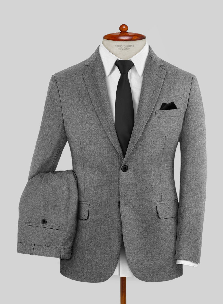 Huddersfield Stretch Gray Wool Suit