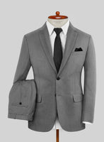 Huddersfield Stretch Gray Wool Suit - StudioSuits