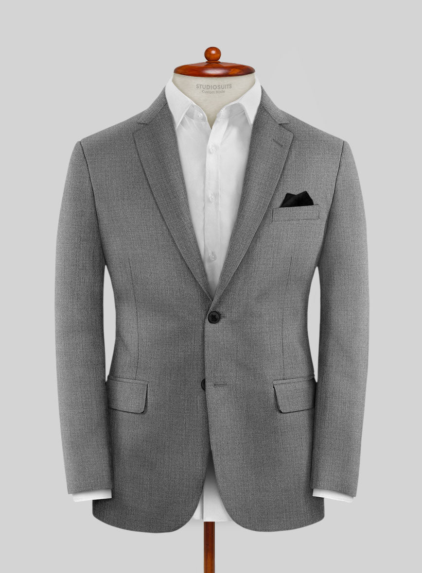 Huddersfield Stretch Gray Wool Suit