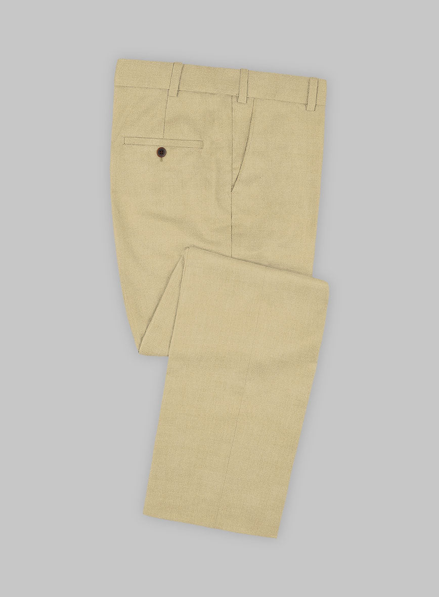 Huddersfield Stretch Khaki Wool Suit - StudioSuits
