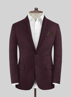 Huddersfield Stretch Wine Wool Suit - StudioSuits