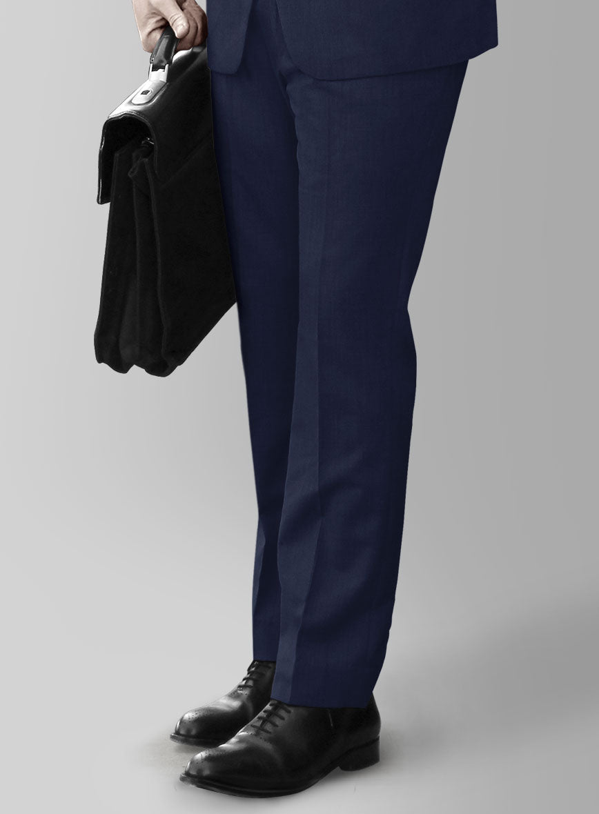 Huddersfield Stretch Persian Blue Wool  Suit - StudioSuits