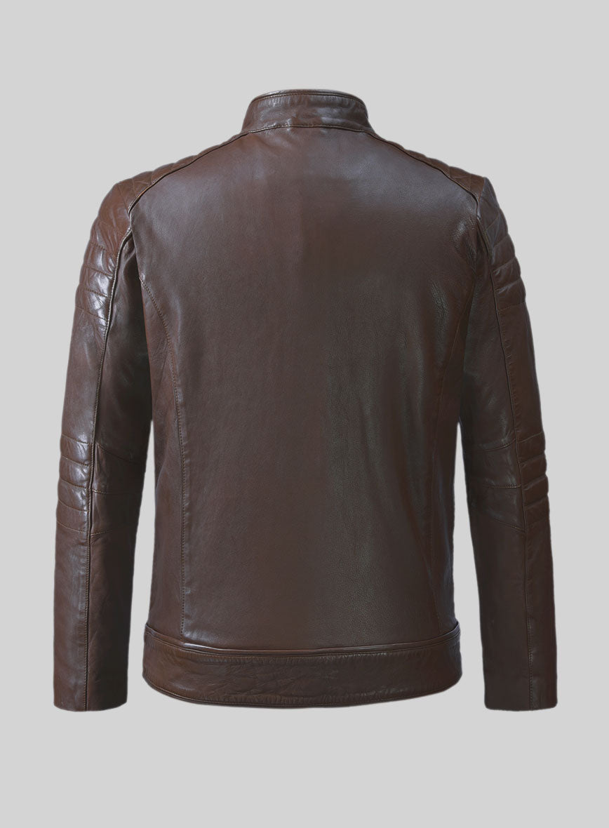 Ignite Moto Brown Leather Jacket – StudioSuits