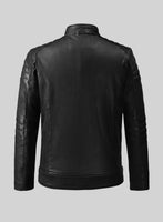 Ignite Moto Black Biker Leather Jacket - StudioSuits