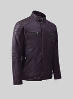 Ignite Moto Purple Leather Jacket - StudioSuits