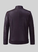 Ignite Moto Purple Leather Jacket - StudioSuits