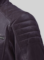 Ignite Moto Purple Leather Jacket - StudioSuits