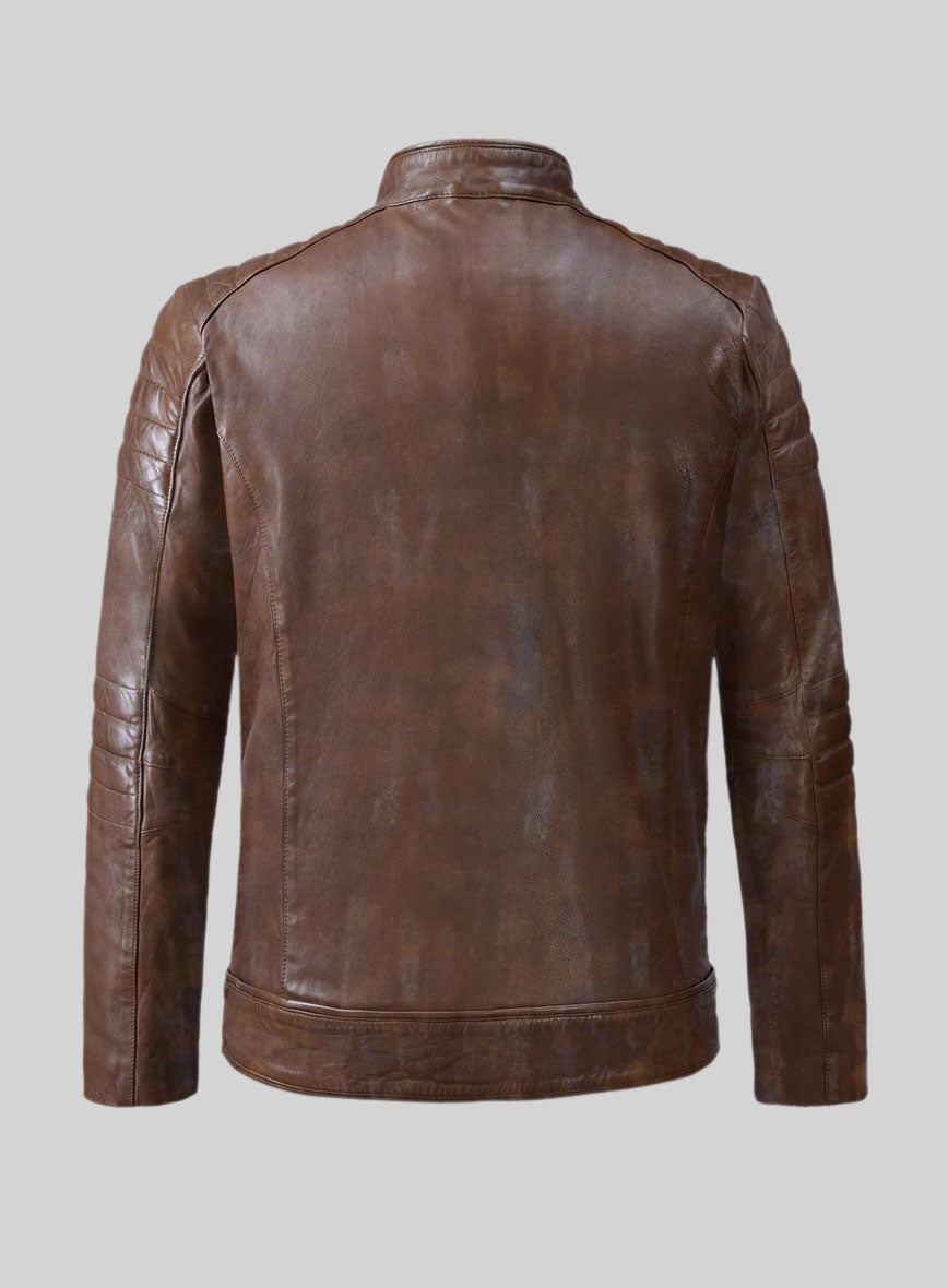 Ignite Moto Spanish Brown Leather Jacket – StudioSuits