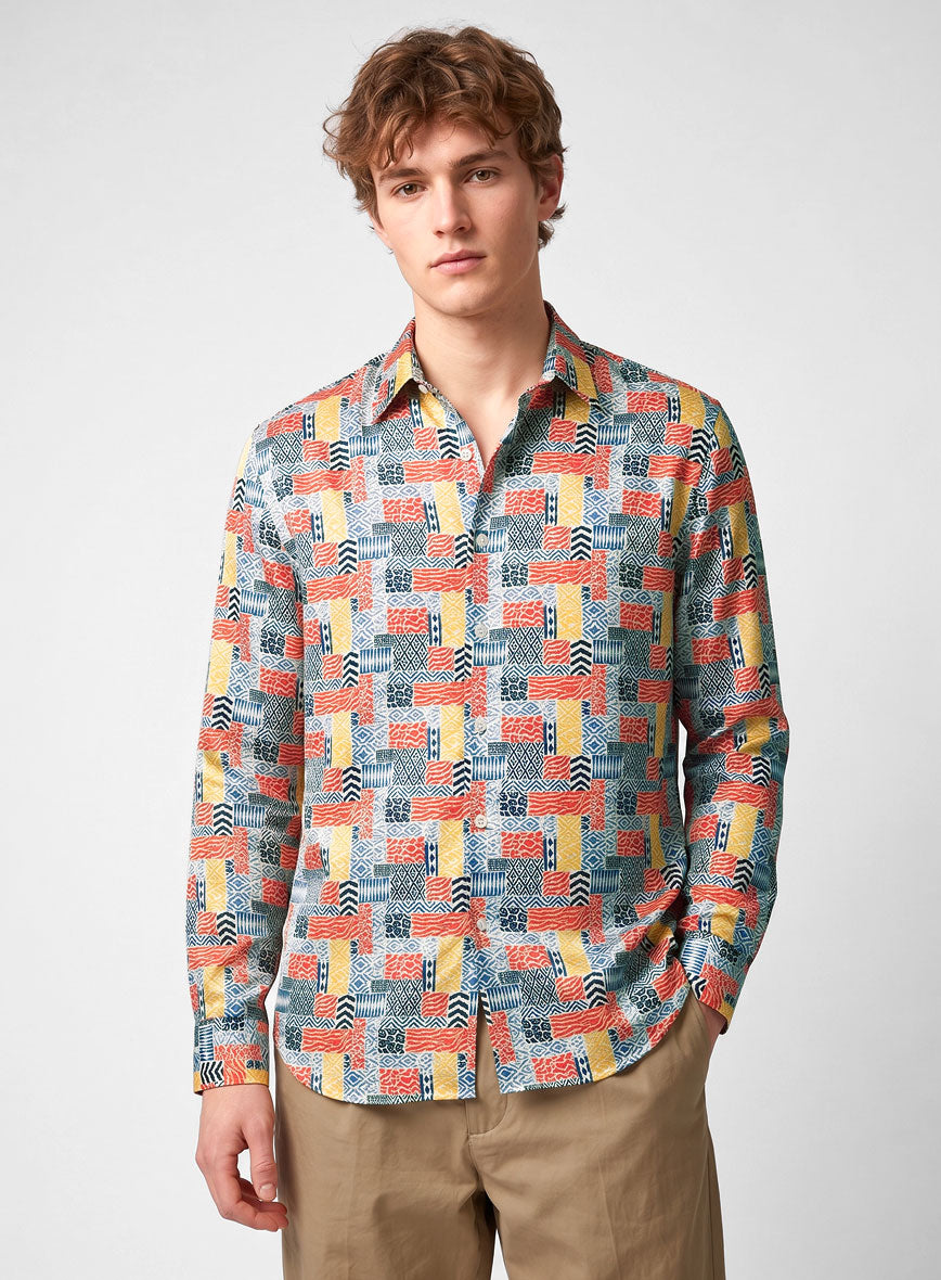 Ikatina Silk Cotton Shirt - StudioSuits