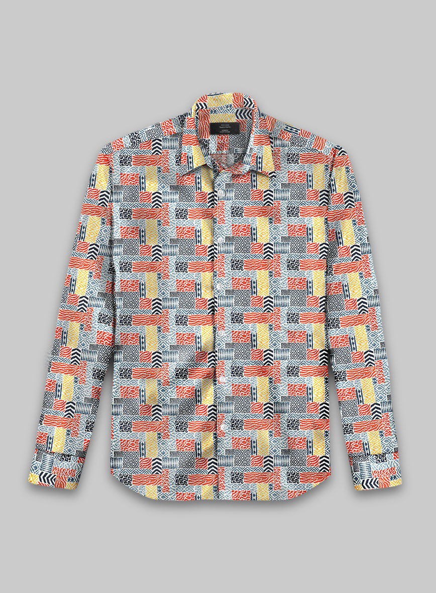 Ikatina Silk Cotton Shirt - StudioSuits