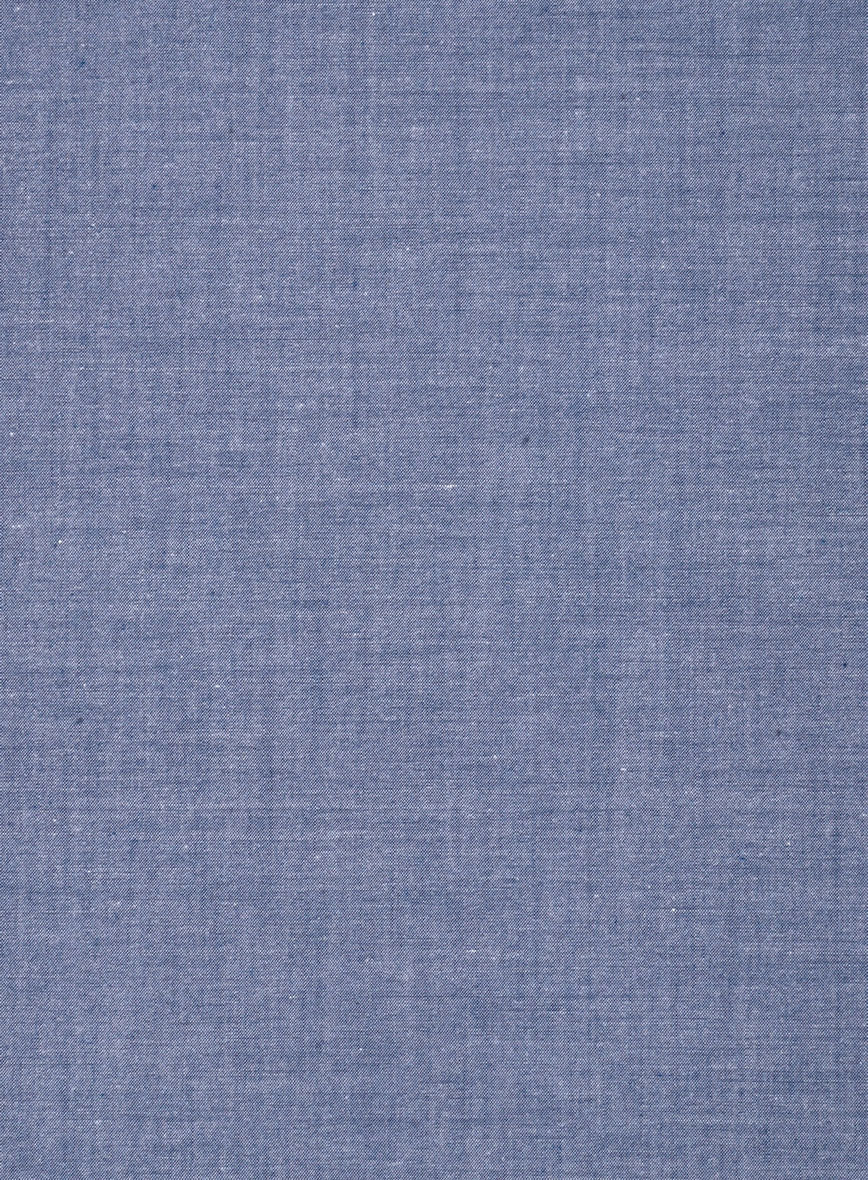 Imperial Dust Blue Cotton Shirt - StudioSuits