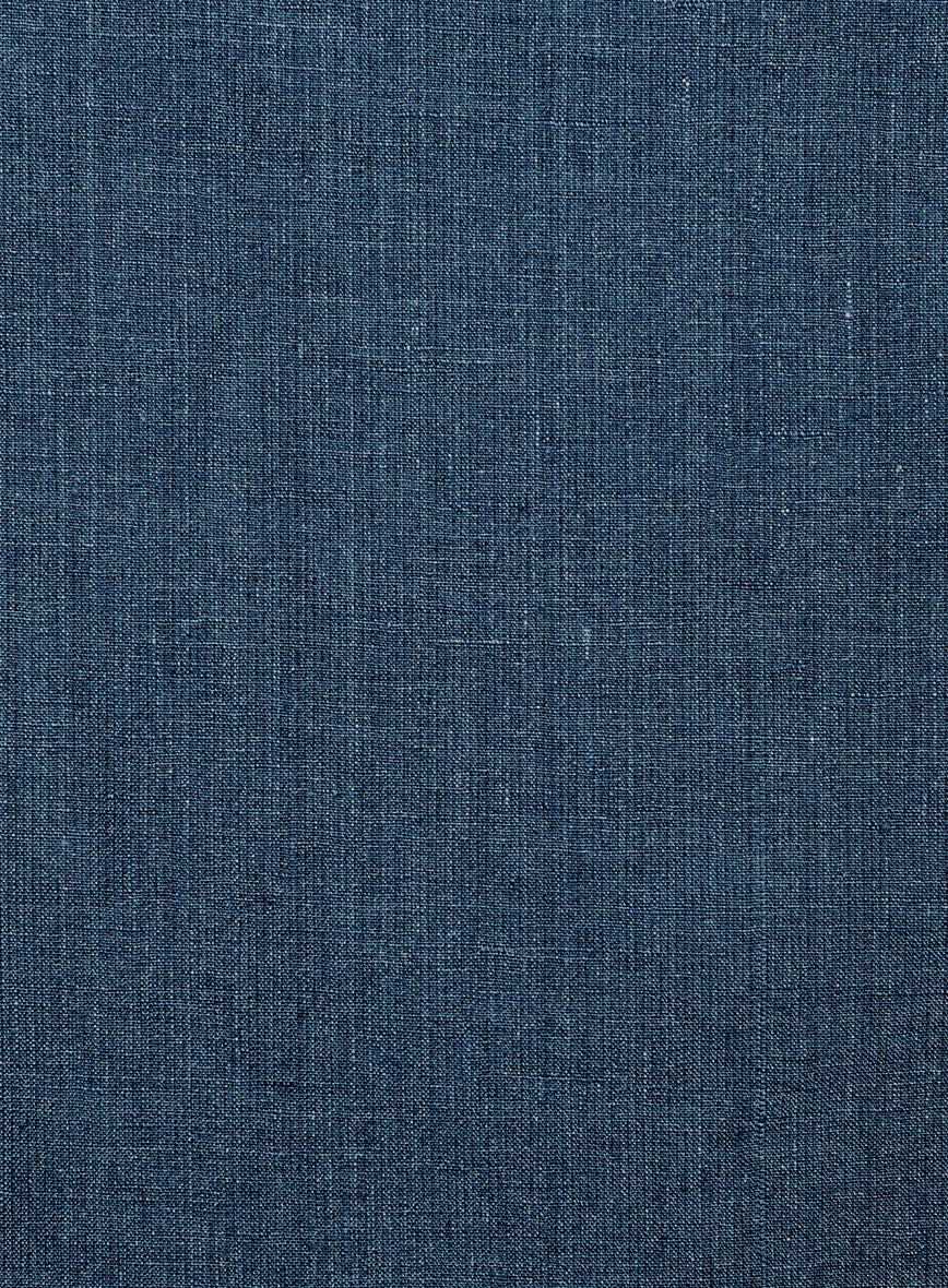 Indigo Blue Linen Suit - StudioSuits
