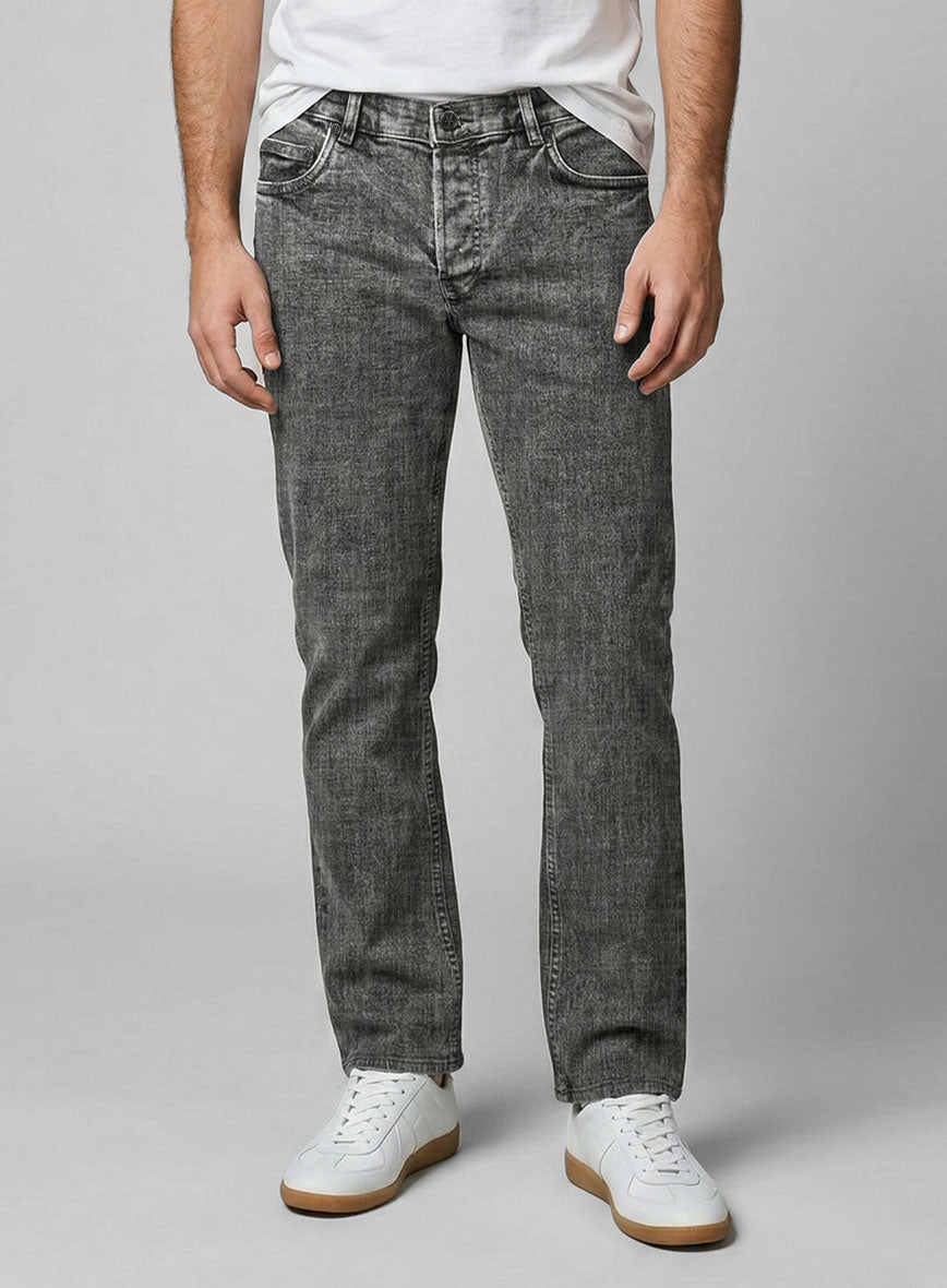 Indigo Black Stretch Blast Denim Jeans - StudioSuits
