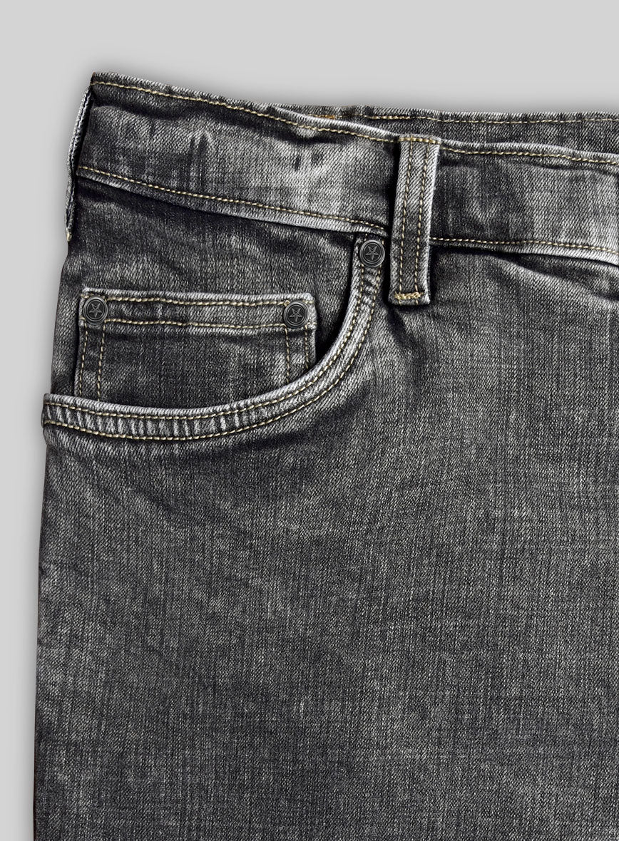 Indigo Black Stretch Blast Denim Jeans - StudioSuits