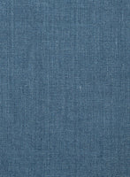 Indigo Blue Pure Linen Jacket - StudioSuits
