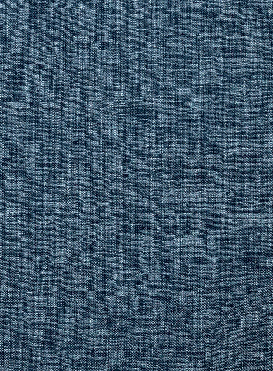 Indigo Blue Linen Suit - StudioSuits