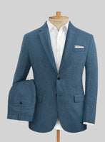 Indigo Blue Pure Linen Suit - StudioSuits