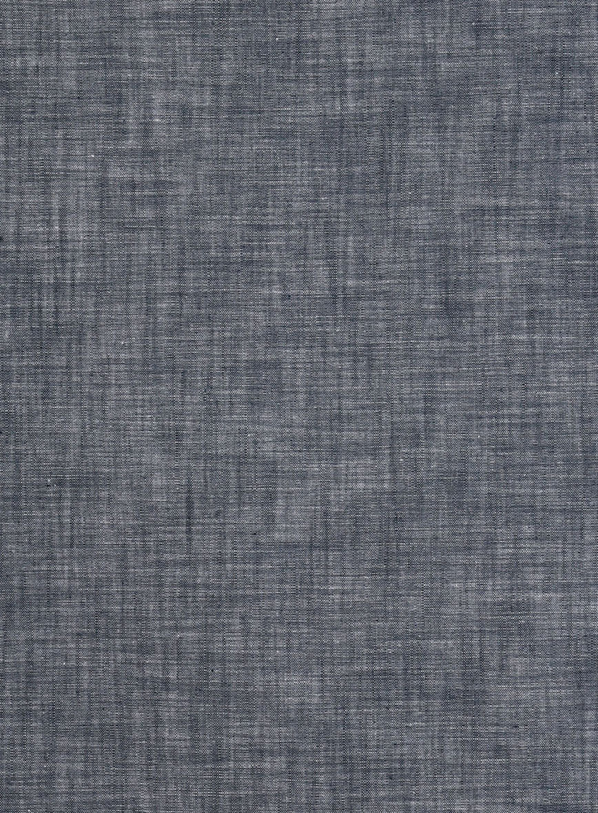 Indigo Chambray Cotton Shirt - StudioSuits