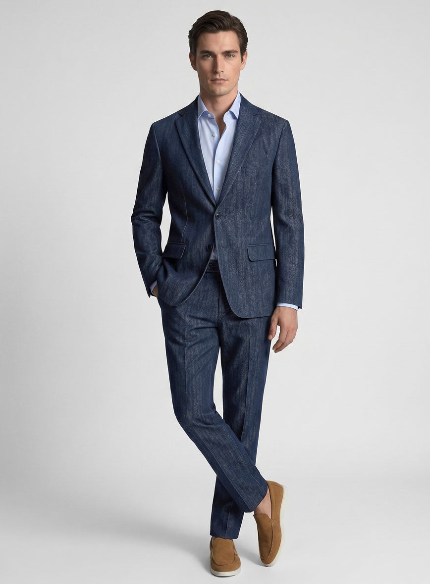Men's Indigo Denim Suit by StudioSuits